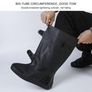 High Tube Rainproof Snowproof Adult Shoe Cover Size: XL(Black)