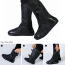 High Tube Rainproof Snowproof Adult Shoe Cover Size: XL(Black)