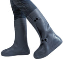 High Tube Rainproof Snowproof Adult Shoe Cover Size: XL(Dark Gray)