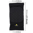 1 PC Beehive Shaped Sports Collision-resistant Lycra Elastic Knee Support Guard, Short Version, Size: L(Black)