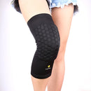 1 PC Beehive Shaped Sports Collision-resistant Lycra Elastic Knee Support Guard, Short Version, Size: L(Black)