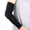 1 PC Beehive Shaped Sports Collision-resistant Lycra Elastic Elbow Support Guard, Size: M(Black)