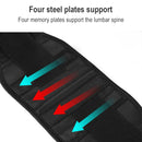 2 PCS 007 Self-heating Lumbar Support Warm Magnetic Therapy Self-heating Waist Protective Belt Protector (Black)