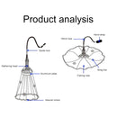 360 Help Throw Tire Cords Fishing Net, Height: 1.8m