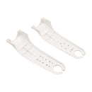 For Xiaomi M365 Electric Scooter Front Fork Left Right Plastic Replacement Parts(White)