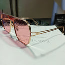OF7209 HD Polarized UV Protection Two-color Pilot-style Square Frame Sunglasses(Pink)