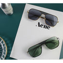 OF7209 HD Polarized UV Protection Two-color Pilot-style Square Frame Sunglasses(Dark green)
