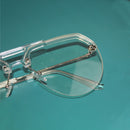 8865 HD Polarized UV Protection Color Pilot-style Frameless Sunglasses (Transparent Frame Transparent)