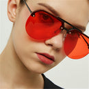 8865 HD Polarized UV Protection Color Pilot-style Frameless Sunglasses (Transparent Frame Transparent)