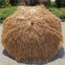 Beach Holiday Shade Imitation Straw Umbrella, Specification: 2m(Coffee)