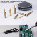 10 PCS BEST Pure Copper Low Temperature Soldering Iron Tip Special for Welding Fly Jump Wire A-900M-T-IS