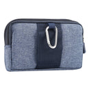 Sports Denim Universal Phone Bag Waist Bag for 5.5~6.3 inch Smartphones, Size: L (Blue)