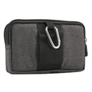 Sports Denim Universal Phone Bag Waist Bag for 6.4~6.5 inch Smartphones, Size: XL (Black)