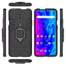 PC + TPU Shockproof Protective Case for OnePlus 7 Pro, with Magnetic Ring Holder(Blue)