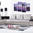 1 x Hand Painting Oil Landscape Purple Lake Tree on Wall Art Decor Fashion New