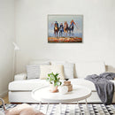 1 pcs Perfect Oil painting Sword and horse Painting Home Decoration 20*24 New