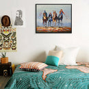 1 pcs Perfect Oil painting Sword and horse Painting Home Decoration 20*24 New
