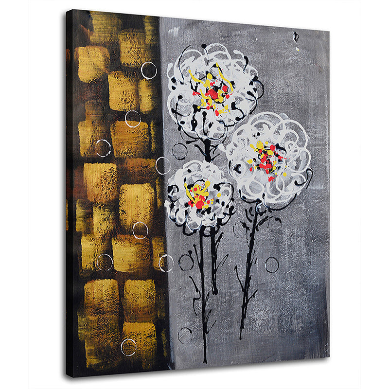 1 x Abstract  Mixed Color Printing Oil Painting Frameless Simple Atmosphere