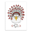 1 x Eagles With Feather Headdresses Printing Oil Painting Frameless Simple Atmo