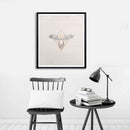 1x Black and White Bull Head Printing Oil Painting Home Decration Hot