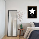 1x Black and White Stars Printing Oil Painting Home Decration Hot