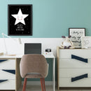 1x Black and White Stars Printing Oil Painting Home Decration Hot