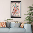 1Pc Love Colorful Flowers Printing Oil Painting Frameless Simple Atmosphere