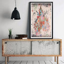1Pc Love Colorful Flowers Printing Oil Painting Frameless Simple Atmosphere