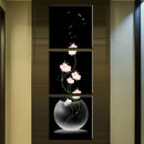 1 Set Modern Abstract Vertical Floral Printing Oil Painting Home Decration Hot