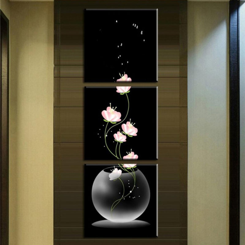 1 Set Modern Abstract Vertical Floral Printing Oil Painting Home Decration Hot