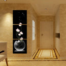 1 Set Modern Abstract Vertical Floral Printing Oil Painting Frameless Simple New