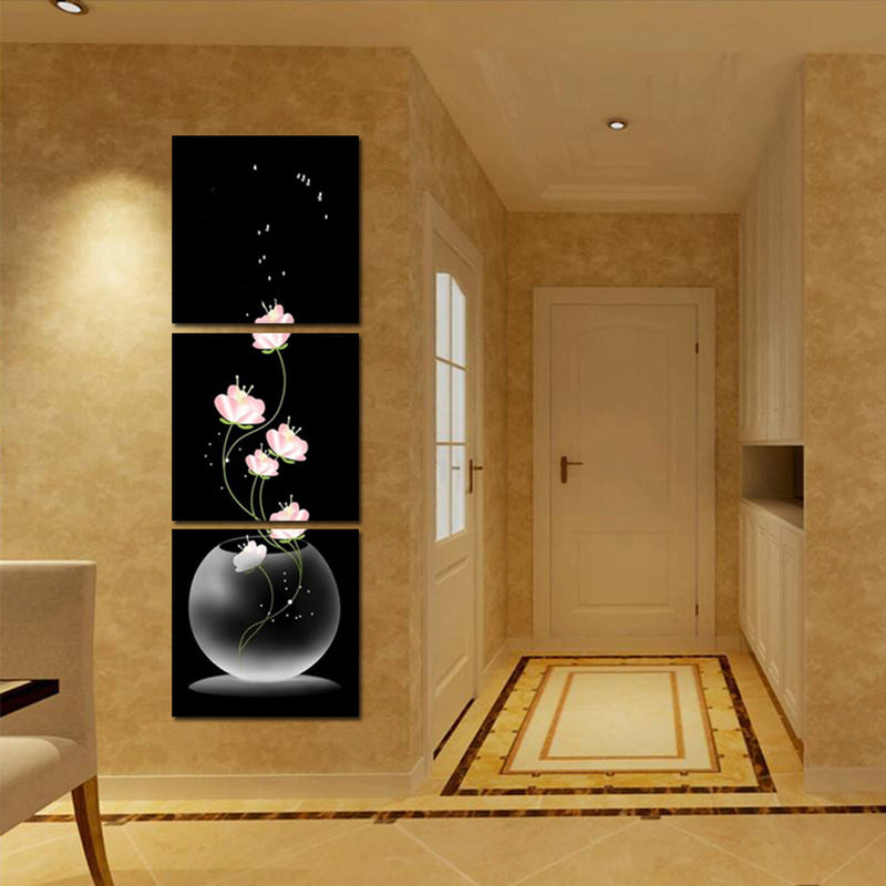 1 Set Modern Abstract Vertical Floral Printing Oil Painting Home Decration Hot