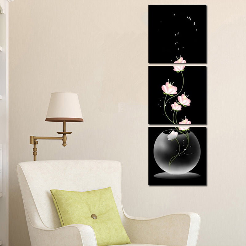 1 Set Modern Abstract Vertical Floral Printing Oil Painting Home Decration Hot