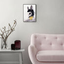 1 Pcs Rabbit Ear Hoop Girl Printing Oil Painting Frameless Fashion