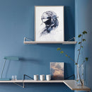 1 Pcs Long Hair Girl Printing Oil Painting Frameless Fashion