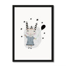 1Pc Have Black Stars Cartoon Printing Oil Painting Frameless Simple Atmosphere