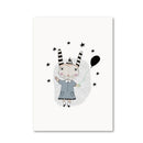 1Pc Have Black Stars Cartoon Printing Oil Painting Frameless Simple Atmosphere