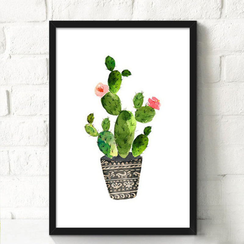 1 x Cactus Balls Printing Oil Painting Home Decration Hot