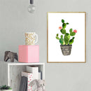 1 Pc Cactus Balls Printing Oil Painting Frameless Simple Atmosphere