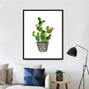 1 Pc Cactus Balls Printing Oil Painting Frameless Simple Atmosphere