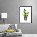 1 Pc Cactus Balls Printing Oil Painting Frameless Simple Atmosphere