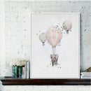 1 Pcs 3 Balloons Cartoon Printing Oil Painting Frameless Fashion