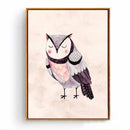 1 Pcs Front Cartoon Owl Printing Oil Painting Frameless Fashion