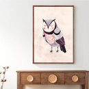 1 Pcs Front Cartoon Owl Printing Oil Painting Frameless Fashion