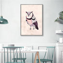 1 Pcs Front Cartoon Owl Printing Oil Painting Frameless Fashion