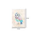 1 Pcs Colored Owl Printing Oil Painting Frameless Fashion