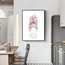 1 Pcs Hand-painted Little Girl Printing Oil Painting Frameless Fashion