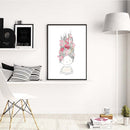 1 Pcs Hand-painted Little Girl Printing Oil Painting Frameless Fashion