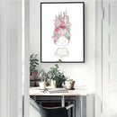 1 Pcs Hand-painted Little Girl Printing Oil Painting Frameless Fashion