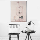 1 Pcs Cartoon Character Printing Oil Painting Frameless Fashion